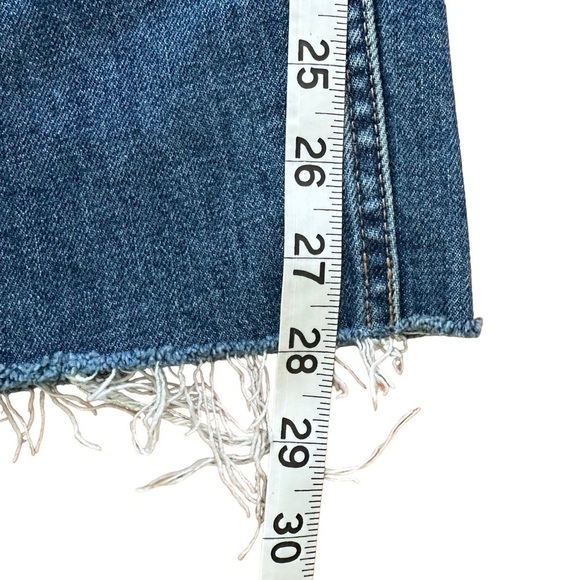 Everlane The Curvy Cheeky Jean Size 35 Women's High Rise Straight Leg Raw Hem - Picture 15 of 16